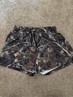 High-Waist Camo Print Women's Shorts